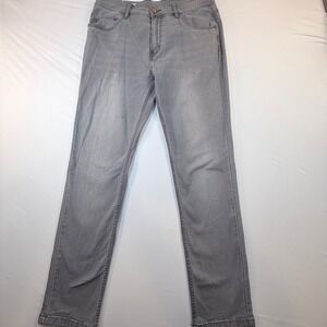 Mugsy Beans Jeans Mens 33x31 Gray Stretch Denim Slim Straight FLX3NMG Casual
